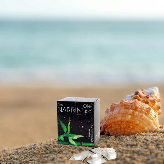 Eco NAPKIN ONE 100 (Box con 100 unidades de Eco NAPKIN selladas individualmente)