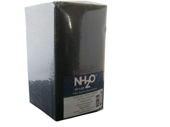 Servilletas High Quality 40x33 Cm. 1/6 Fold Negras Bag 100 Un. - Imagen 10