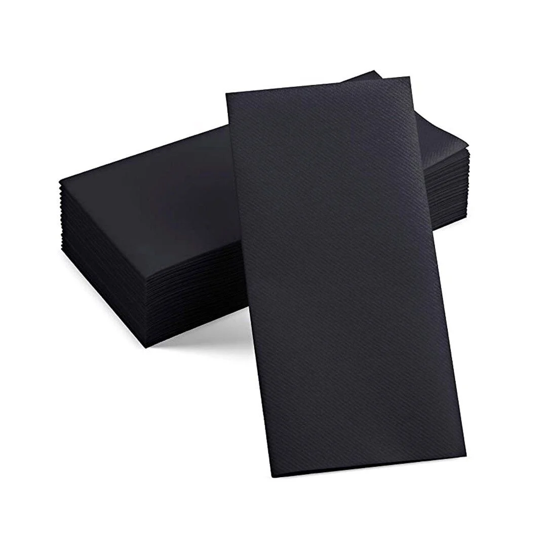 Servilletas High Quality 40x33 Cm. 1/6 Fold Negras Bag 100 Un. - Imagen 7