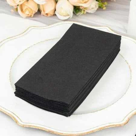 Servilletas High Quality 40x33 Cm. 1/6 Fold Negras Bag 100 Un. - Imagen 8